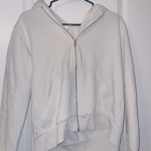 H&M white/cream zip up hoodie